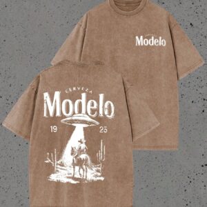 Y2K, Cool,UFO,Outdoor Sport,Modern Streets,Fashionable Pure Cotton Vintage Washed Men's T-Shirt, A Surprise Gift For Family And Friends, With Drooping Shoulder Sleeves And Round Neck,High-Quality Batik Cotton Retro Fashion Brand T-Shirt,A Certain Thickness Suitable For Summer T-Shirts, Holiday Gifts.