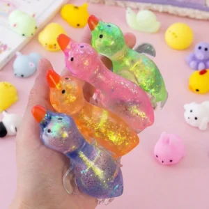 1PC Glitter Crystal Goose/Duck&Penguin&Animals,Soft And Slow Back,Sticky Stress Relief Toy,Cute Stuff,Taba Squishy,Travel Portable Fidget Squeeze Toys,Squisy,Perfect For All Ages Austism,Ideal Holiday Gifts,Fun Cute Gift,Birthday Gifts,Easter Gifts,Halloween Gifts,Christmas Gifts,Christmas Stocking Fillers,Party Bag Fillers,Fidget Toys,Kids Party Favors,Blue For Boys,Pink For Girls,Kids Games,Kids Toys,Boy Games, Girl Games,Children's Games.
